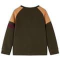 Miniatyrbillede 2 af 7: vidaXL Sweatshirt til børn str. 140 kakifarvet og brun