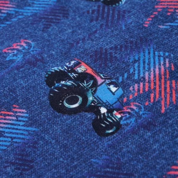 vidaXL T-shirt til børn str. 140 blåmeleret