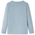 Miniatyrbillede 2 af 7: vidaXL Langærmet T-shirt til børn str. 92 lyseblå