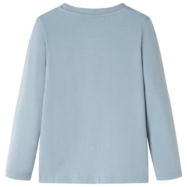 vidaXL Langærmet T-shirt til børn str. 92 lyseblå