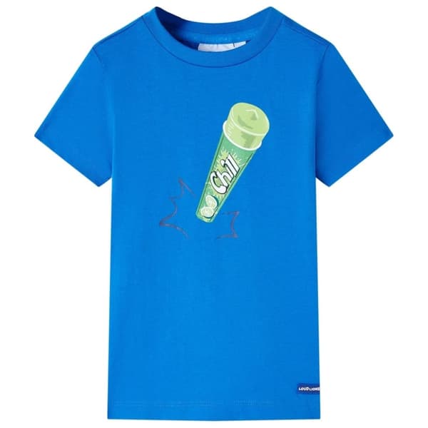vidaXL T-shirt til børn str. 92 lyseblå