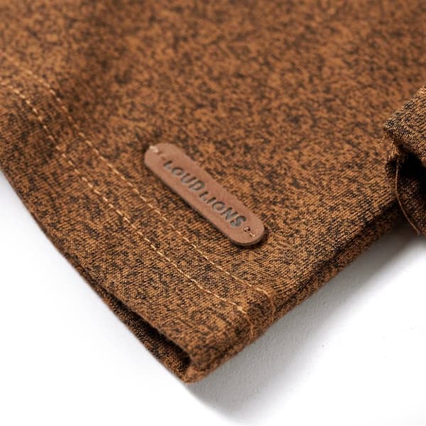 vidaXL Langærmet T-shirt til børn str. 116 cognacmeleret