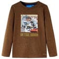 Miniatyrbillede 1 af 7: vidaXL Langærmet T-shirt til børn str. 116 cognacmeleret