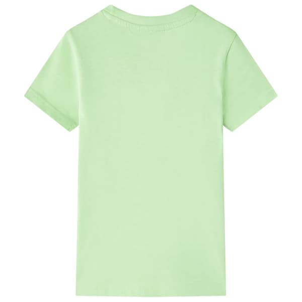vidaXL T-shirt til børn str. 104 limegrøn