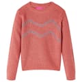 Miniatyrbillede 1 af 7: vidaXL Sweater til børn str. 92 strikket pink