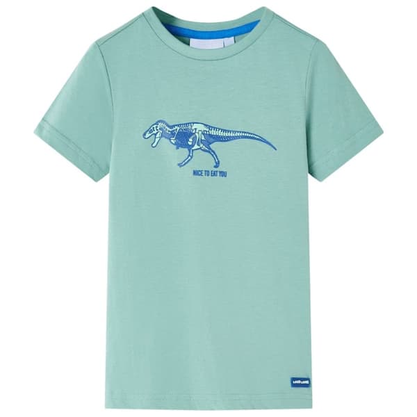 vidaXL T-shirt til børn str. 116 lys kakifarve