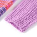 Miniatyrbillede 5 af 7: vidaXL Sweater til børn str. 104 strikket lilla og lyserød