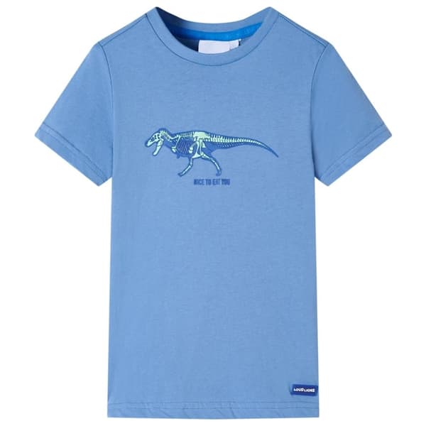 vidaXL T-shirt til børn str. 116 blå