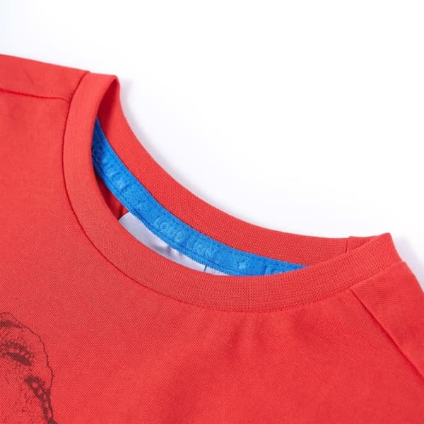 vidaXL T-shirt för barn röd 128