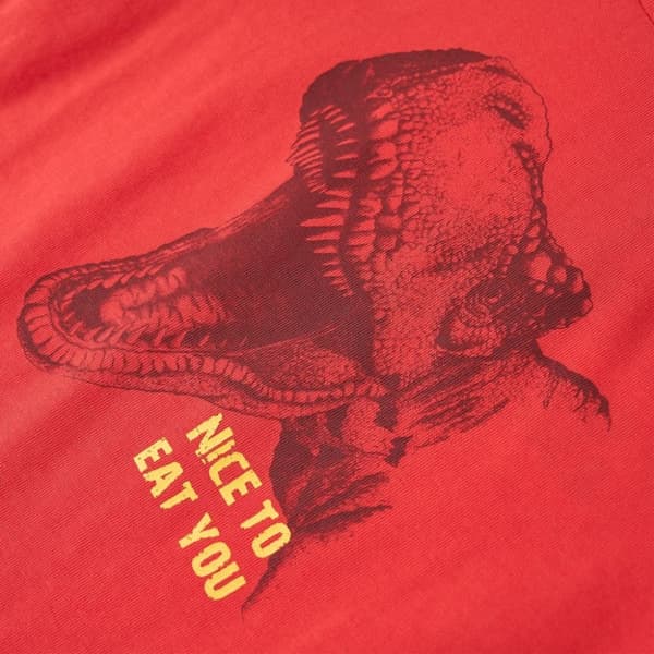 vidaXL T-shirt för barn röd 128