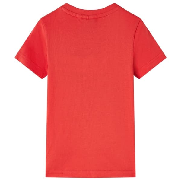vidaXL T-shirt för barn röd 128