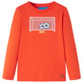 Miniatyrbild 1 av 7: vidaXL T-shirt med långa ärmar för barn stark orange 104