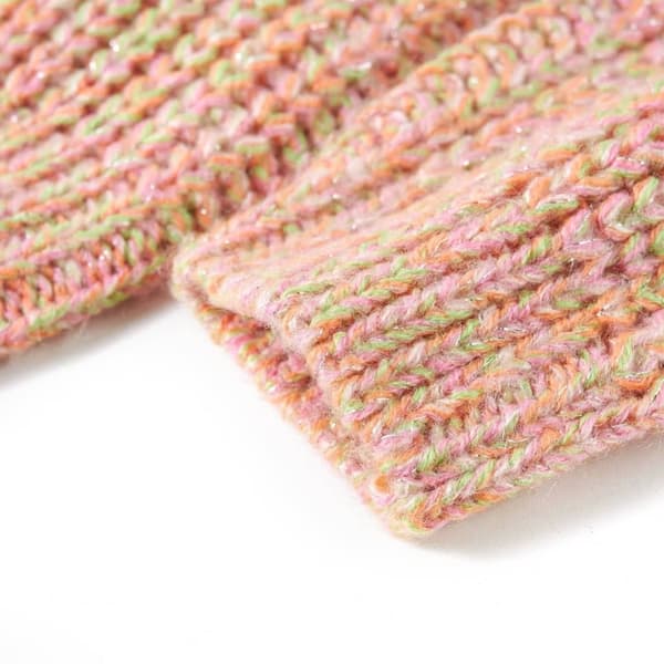 vidaXL Stickad tröja för barn mjuk rosa 140