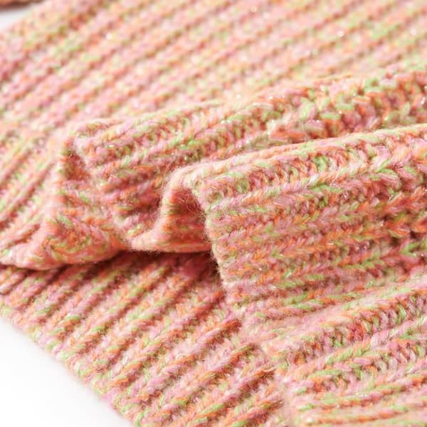 vidaXL Stickad tröja för barn mjuk rosa 140
