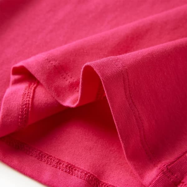 vidaXL T-shirt med långa ärmar för barn stark rosa 104