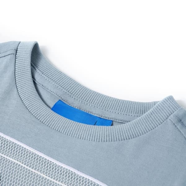 vidaXL T-shirt med långa ärmar för barn ljusblå 116