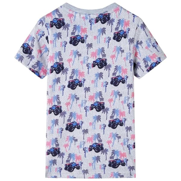 vidaXL T-shirt för barn grå melange 104