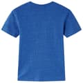 Miniatyrbild 2 av 7: vidaXL T-shirt för barn mörkblå melange 128