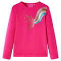 Miniatyrbillede 1 af 7: vidaXL Langærmet T-shirt til børn str. 140 pink
