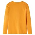 Miniatyrbillede 2 af 7: vidaXL Langærmet T-shirt til børn str. 128 okkergul