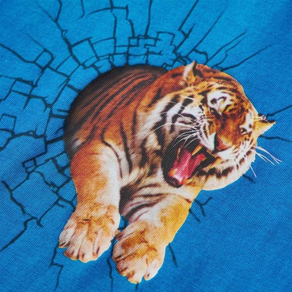 vidaXL T-shirt med långa ärmar för barn koboltblå 104