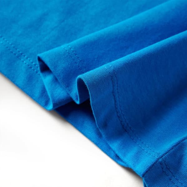 vidaXL T-shirt med långa ärmar för barn koboltblå 104