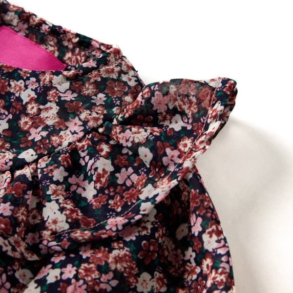 vidaXL T-shirt med långa ärmar för barn gammalrosa 104