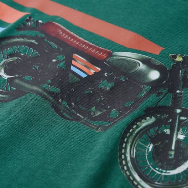 vidaXL T-shirt med långa ärmar för barn mörkgrön 104