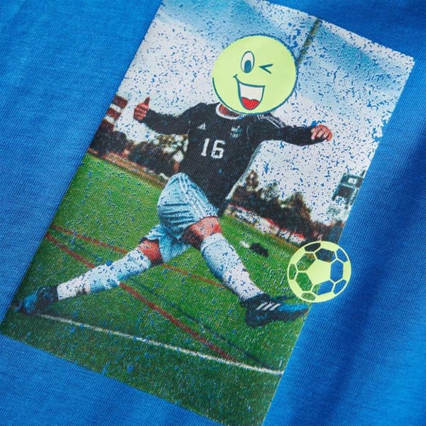 vidaXL T-shirt med långa ärmar för barn koboltblå 92