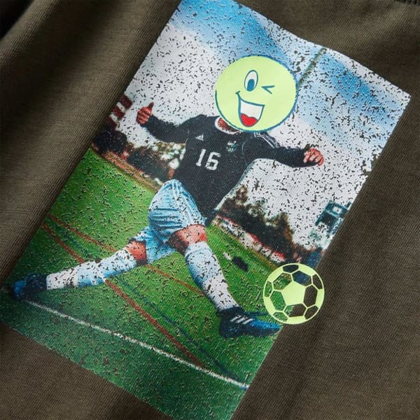 vidaXL T-shirt med långa ärmar för barn khaki 128