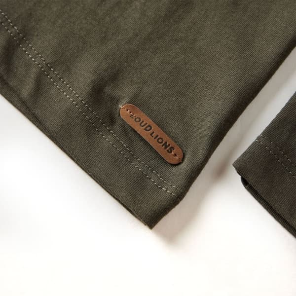 vidaXL T-shirt med långa ärmar för barn khaki 128