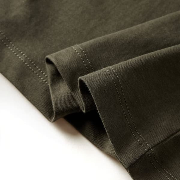 vidaXL T-shirt med långa ärmar för barn khaki 128