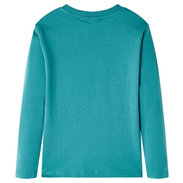 vidaXL T-shirt med långa ärmar för barn aquagrön 92