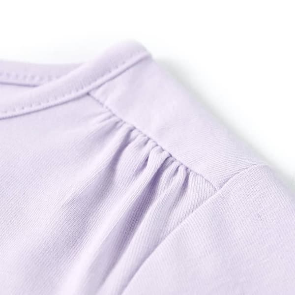 vidaXL T-shirt med långa ärmar för barn ljuslila 140
