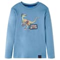 Miniatyrbild 1 av 7: vidaXL T-shirt med långa ärmar för barn blå 128