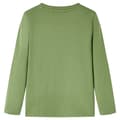 Miniatyrbild 2 av 7: vidaXL T-shirt med långa ärmar för barn ljus khaki 128