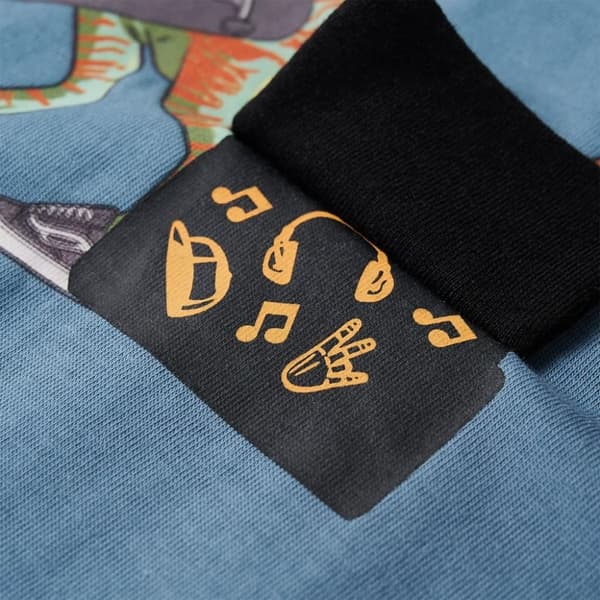 vidaXL T-shirt med långa ärmar för barn blå 104