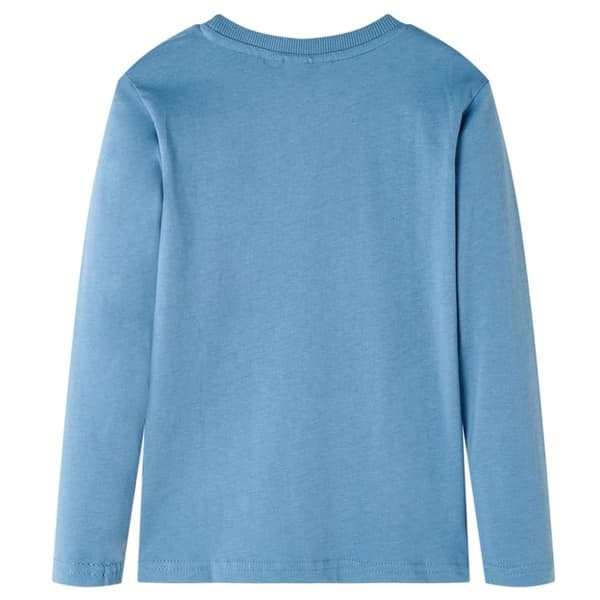 vidaXL T-shirt med långa ärmar för barn blå 104