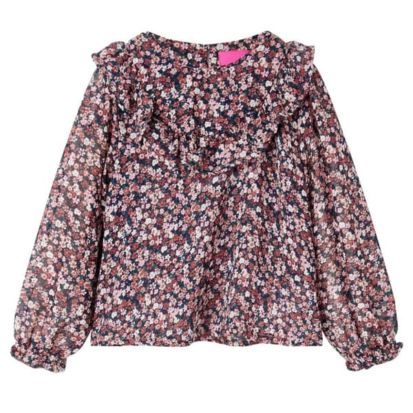 vidaXL Bluse til børn str. 116 pink