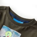 Miniatyrbillede 3 af 7: vidaXL Langærmet T-shirt til børn str. 128 kakifarvet
