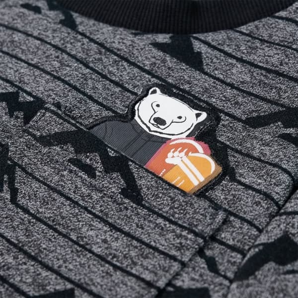 vidaXL Sweatshirt til børn str. 128 blåmeleret