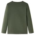 Miniatyrbillede 2 af 7: vidaXL Langærmet T-shirt til børn str. 128 kakifarvet
