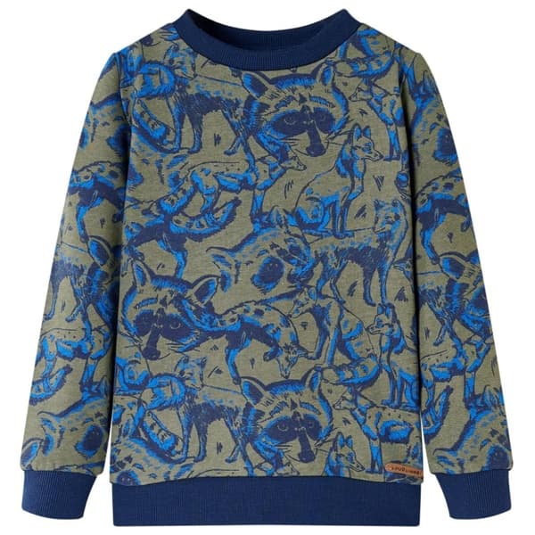 vidaXL Sweatshirt til børn str. 128 kakifarvet