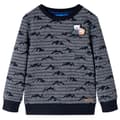 Miniatyrbillede 1 af 7: vidaXL Sweatshirt til børn str. 140 blåmeleret