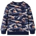 Miniatyrbillede 2 af 7: vidaXL Sweatshirt til børn str. 116 marineblå