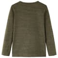 Miniatyrbillede 2 af 7: vidaXL Langærmet T-shirt til børn str. 92 kakimeleret