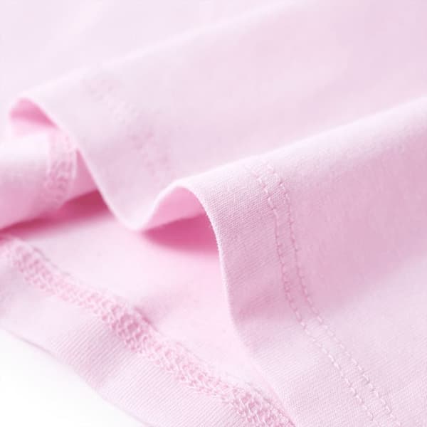 vidaXL T-shirt för barn mild rosa 128