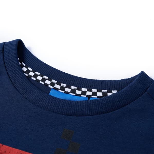vidaXL T-shirt med långa ärmar för barn marinblå 116
