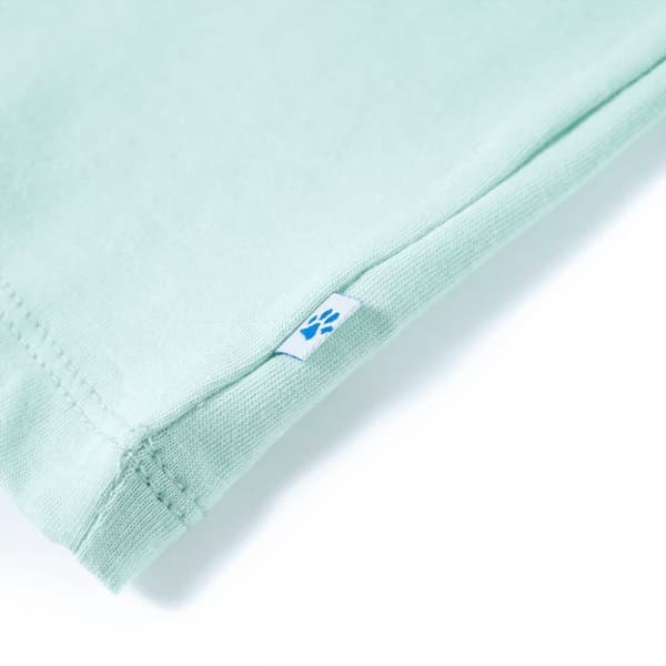 vidaXL T-shirt för barn ljus mintgrön 104