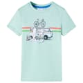 Miniatyrbild 1 av 7: vidaXL T-shirt för barn ljus mintgrön 104